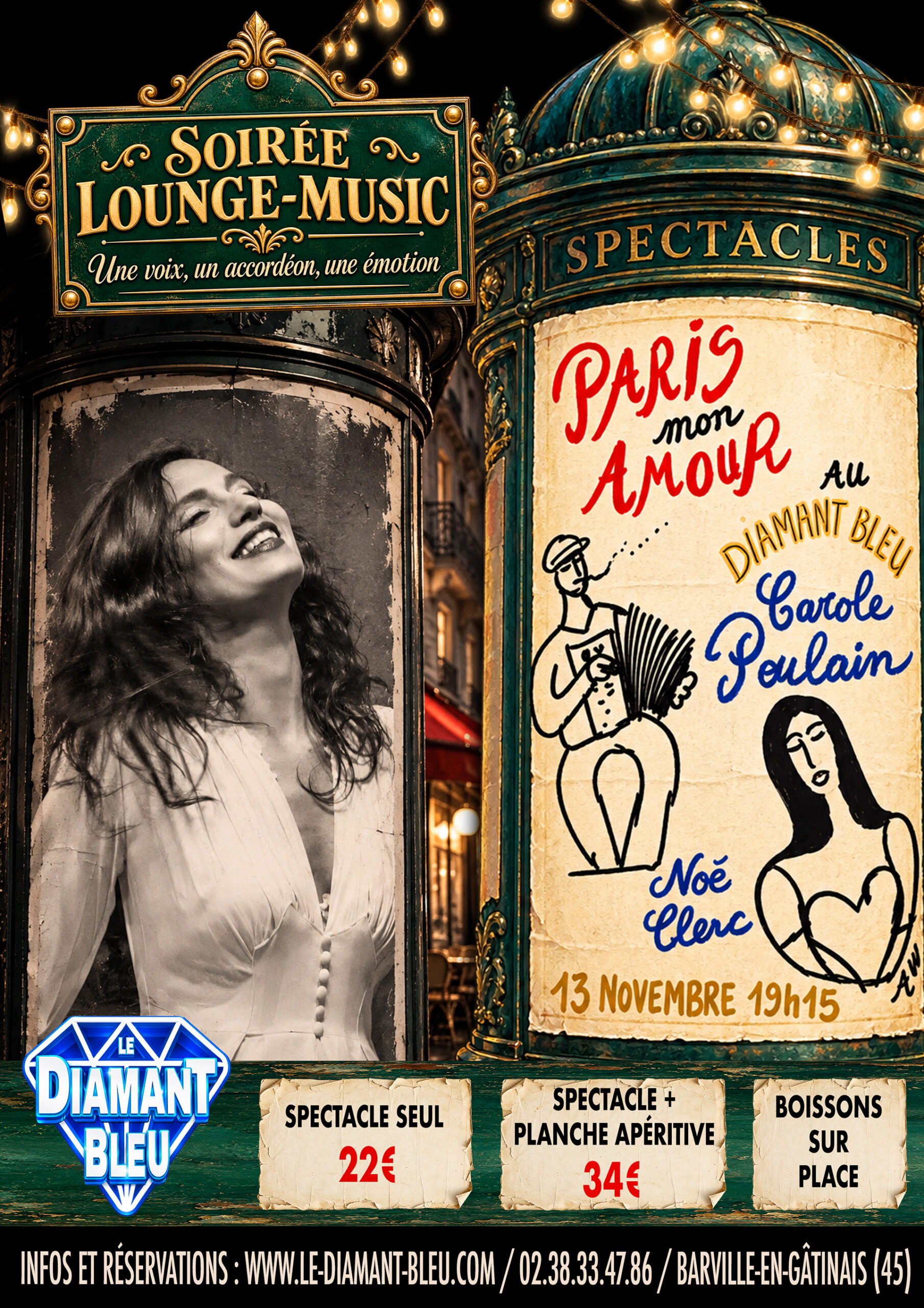 soirée Lounge Music - Le Diamant Bleu 2026
